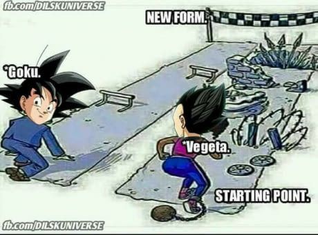 Dunkel🌶️ on X: Eu n sei se o Kami Sama postou de meme mas não  ironicamente esse momento do Vegeta é MUITO BOM, mostra bem como o Vegeta  evoluiu após do fim