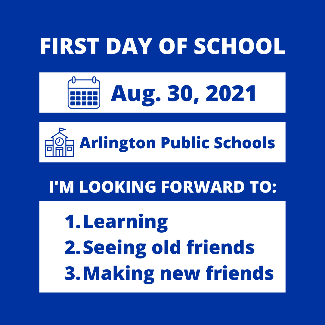 We'll see you on Monday! Share your first day photos using the hashtag #APSBack2School
