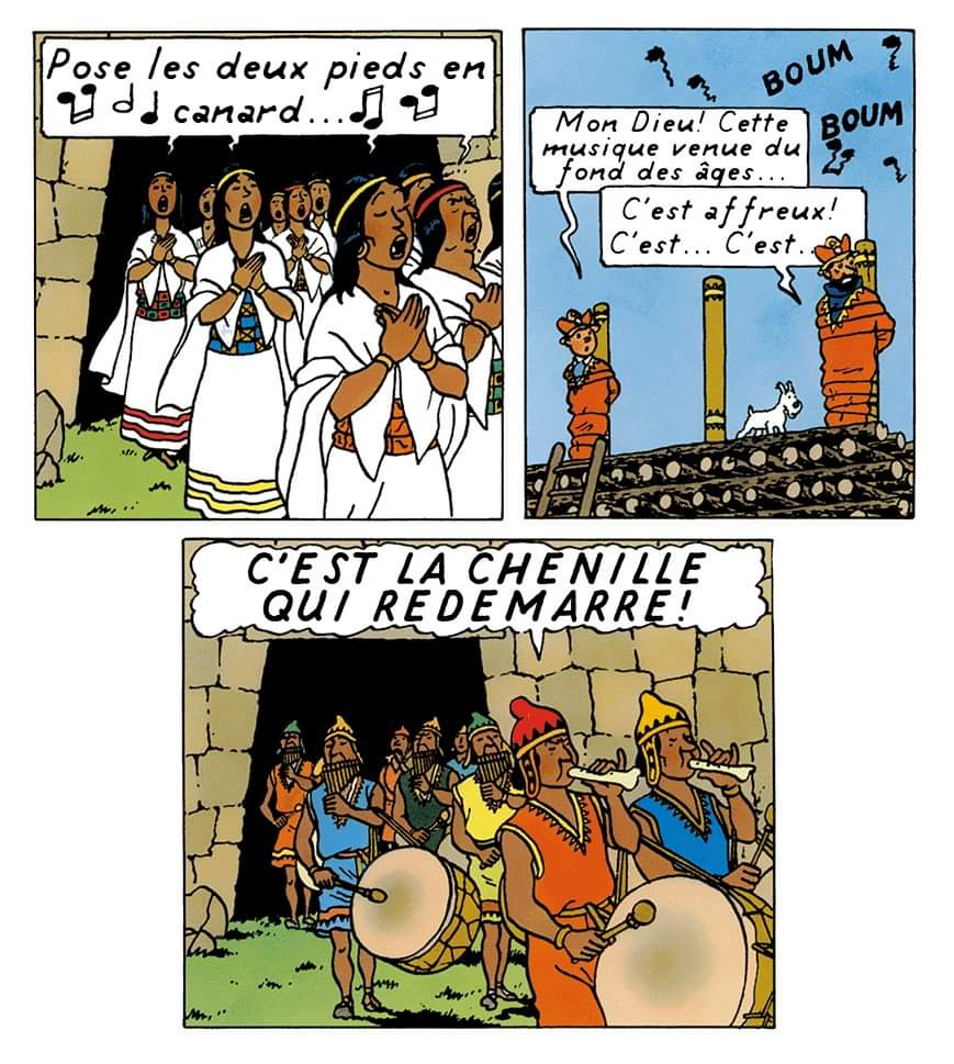 tintinades's tweet image. Tintin au Camping du Soleil