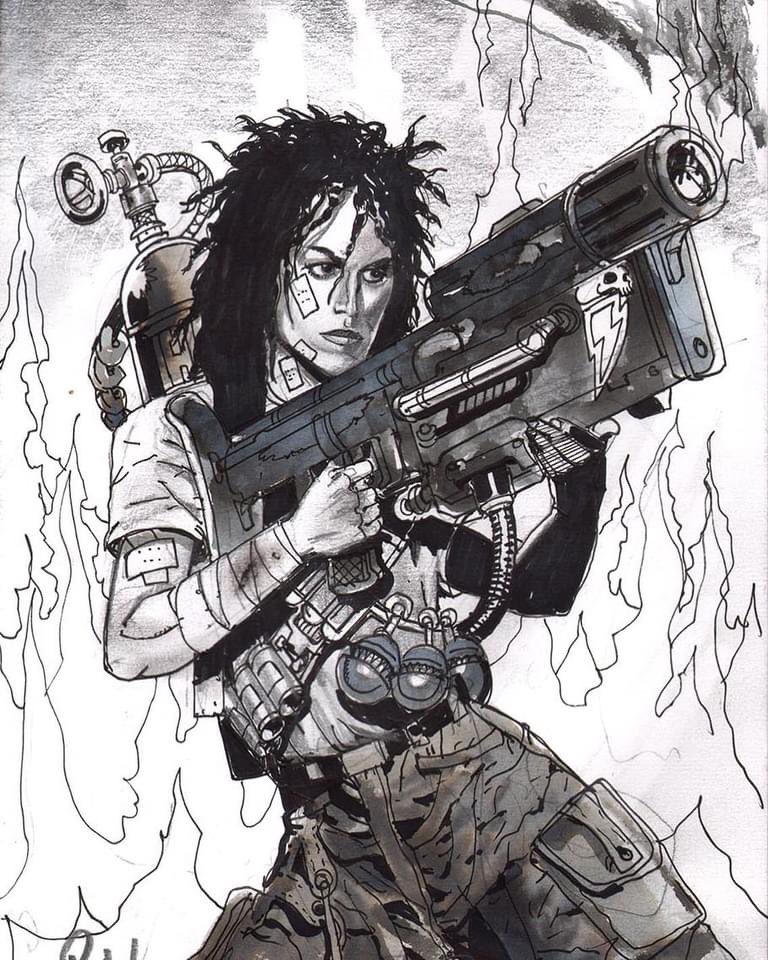 Ripley sketch for a Kickstarter.