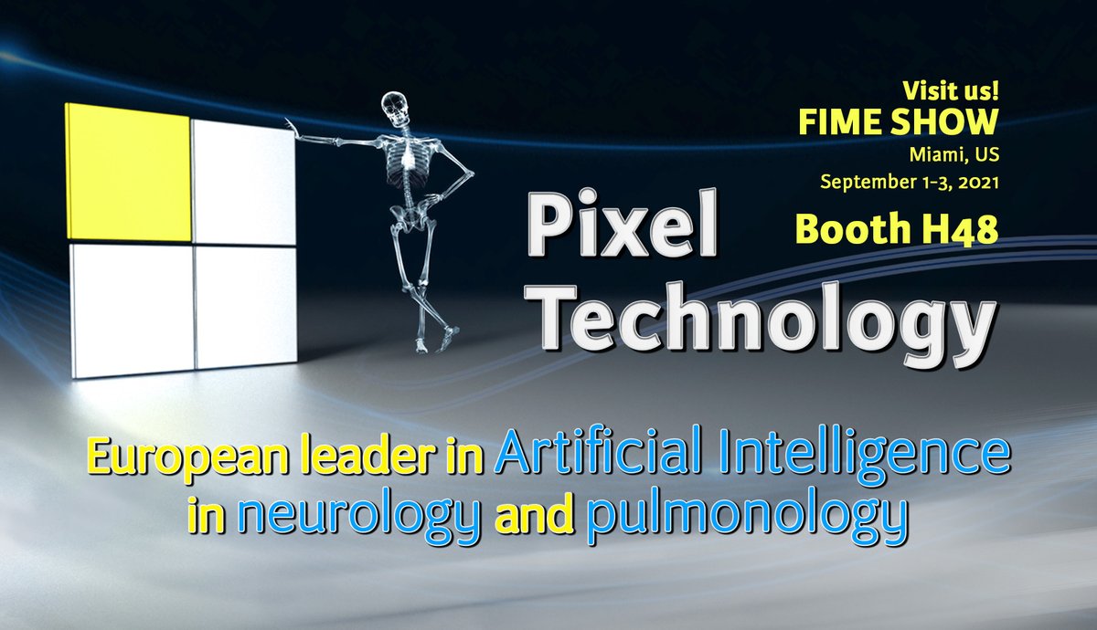 Pixel_Techn's tweet photo. Pixel Technology will be attending FIME Show in Miami, September 1-3. If you are interested in Artificial Intelligence in medicine you can't miss it!
https://t.co/zubmBdWVCm
#PixelTechnology #FIME #ArtificialIntelligence #AI https://t.co/AAVRRbOGrr
