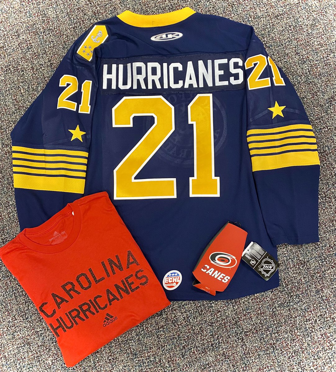 For a chance to win this swag package, follow us, @Canes and RT this post. Winner will be announced on Monday! #LetsGoCanes | #WEARE757