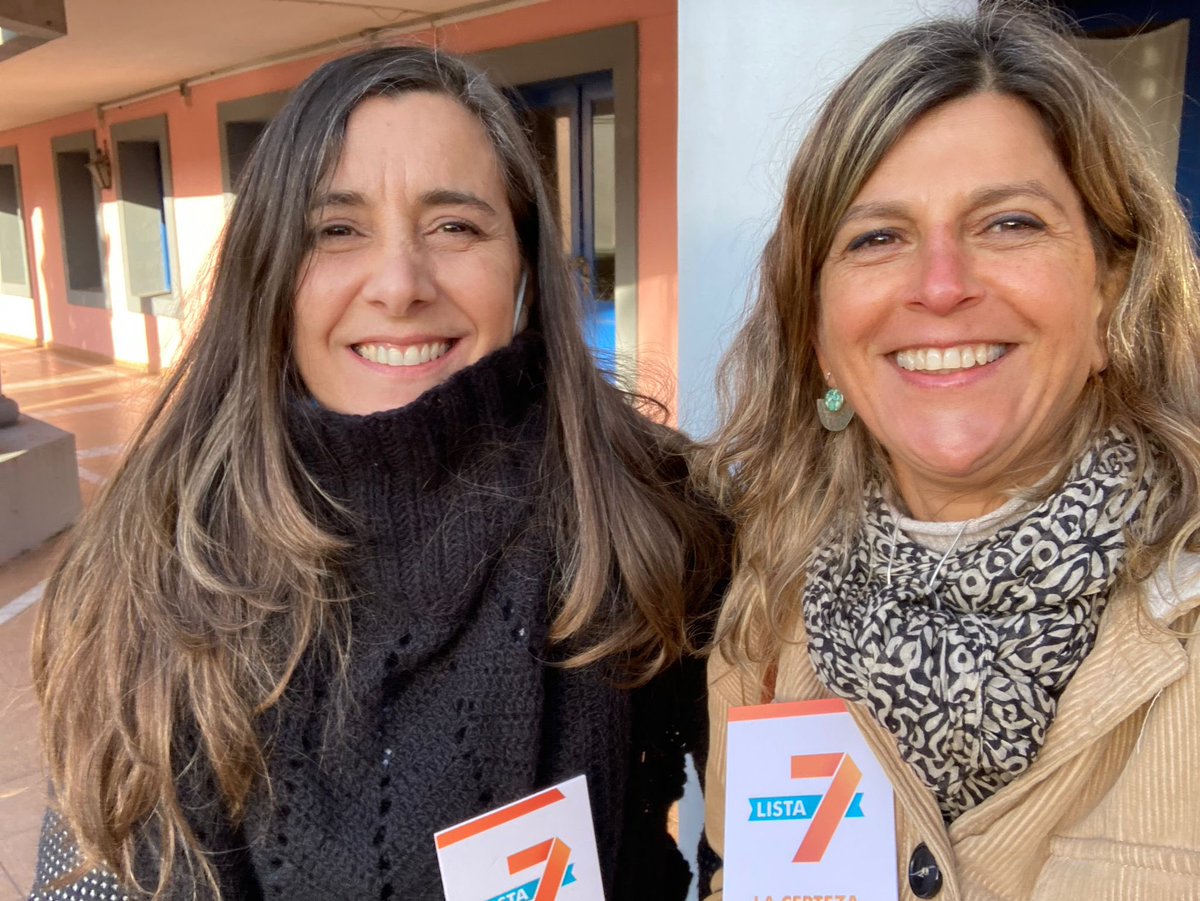 Colegas de Maldonado. Alejandra Brun y Patricia Pereira. Queda un rato para votar la #Lista7