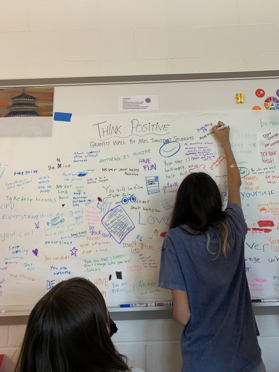 Students enjoyed getting to know their classmates by participating in “5 Cs Stations”. What a joy to have a room full of energy and smiles (behind masks)! <a href="/BAM_MS_Official/">Brambleton Middle</a>