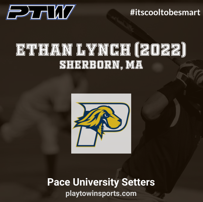 Ethan Lynch (2022, MA) is excited to be a Setter. He has decided on Pace University.
<a href="/LynchEthan35/">Ethan Lynch</a> 
<a href="/PaceUBaseball/">Pace U Baseball</a>