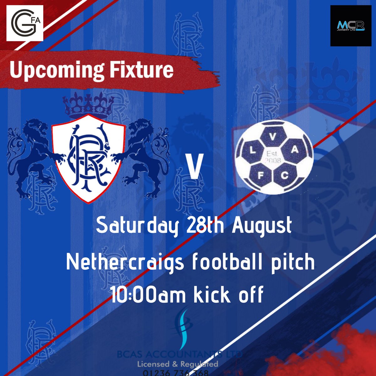 ⚽️- @LomondValeAFC 🏆- @TheGCFA Premier League 📆- 28/8/2021 📍- Nethercraigs grass 🕙- 10.00am @AmatuerF @scottish_aff @SAF_Friendlies