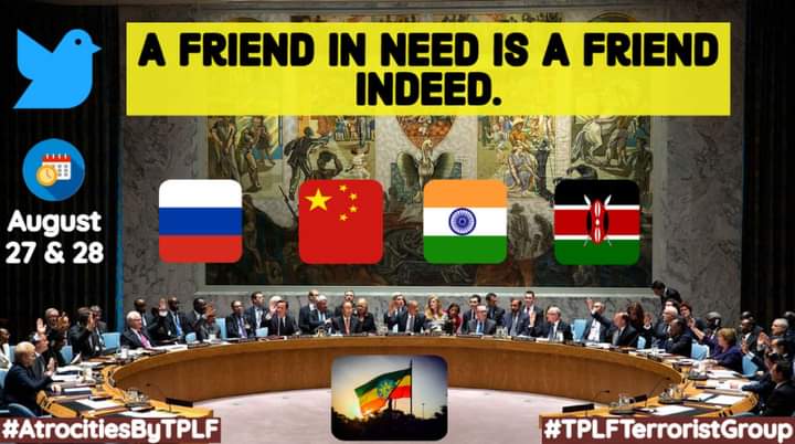 UNSC members Russia and China call on OCHA - to pay specific attention in maintaining a trustful and constructive dialogue with the Federal Government of Ethiopia. #AtrocitiesByTPLF #TPLFTerroristGroup <a href="/IndiaUNNewYork/">India at UN, NY</a>  <a href="/PmTunisia/">Tunisia PM to the UN</a> <a href="/VietNam_UN/">Viet Nam at UN (NY)</a> <a href="/Chinamission2un/">Chinese Mission to UN</a>  <a href="/USUN/">U.S. Mission to the UN</a>
