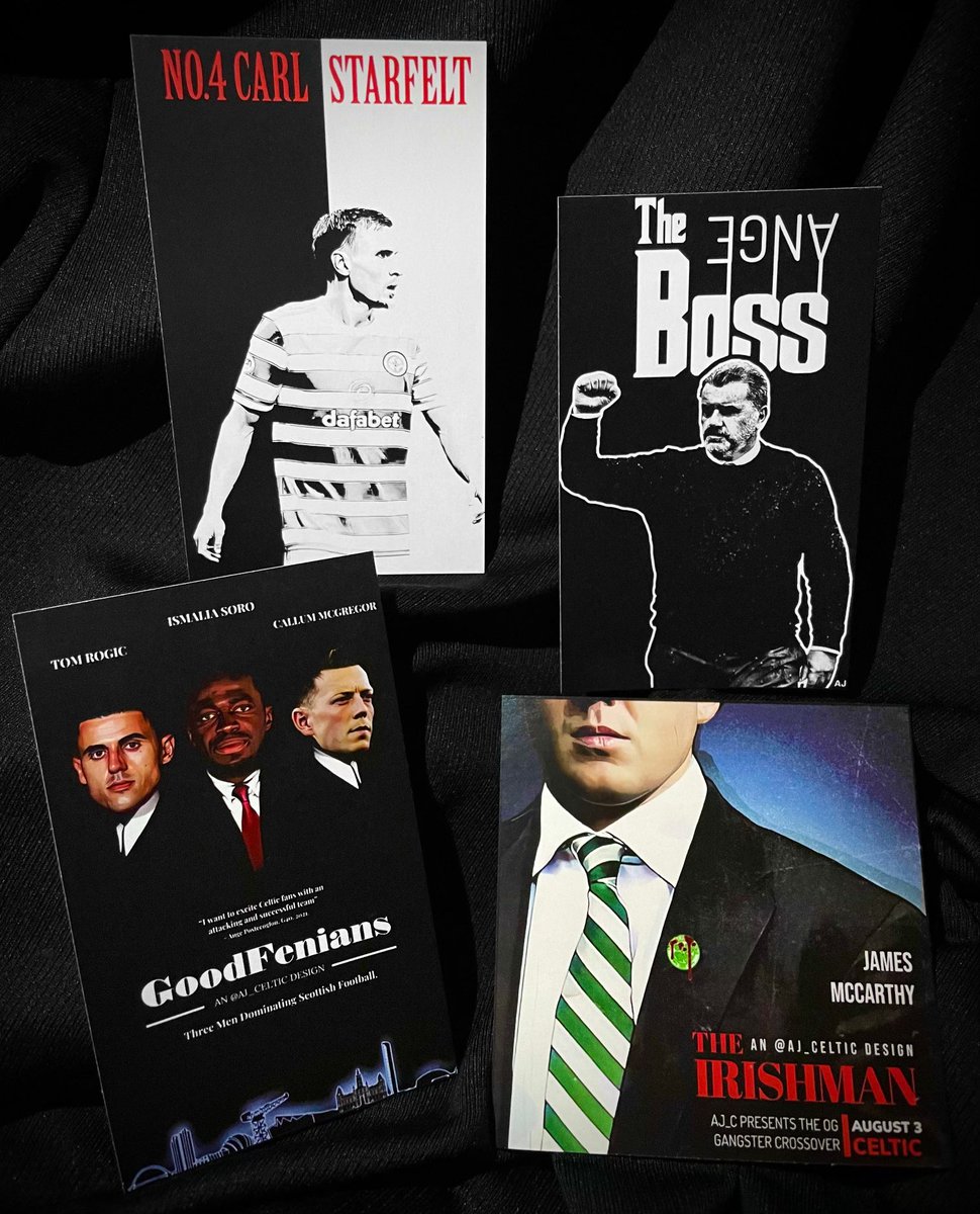 "As far back as I can remember, I always wanted to be a gangster."

🇮🇪🔫🍀

Introducing the original Celtic x Gangster crossover sticker. In typical AJ style we've given iconic gangster movies a Celtic twist to bring you a truly unique pack.

RT &amp; Follow to win a pck!
