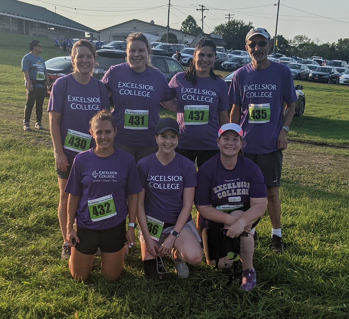 ExcelsiorUniv's tweet photo. Team Excelsior braved the hot, muggy evening to complete the 2021 CDPHP #WorkforceChallenge, the largest running event in the Capital District of NY. Proceeds benefit @HMRRC , @iph_ny Interfaith Partnership for the Homeless, @RMHC of the Capital Region @UT_bookshelf https://t.co/N7gZvl5LDq