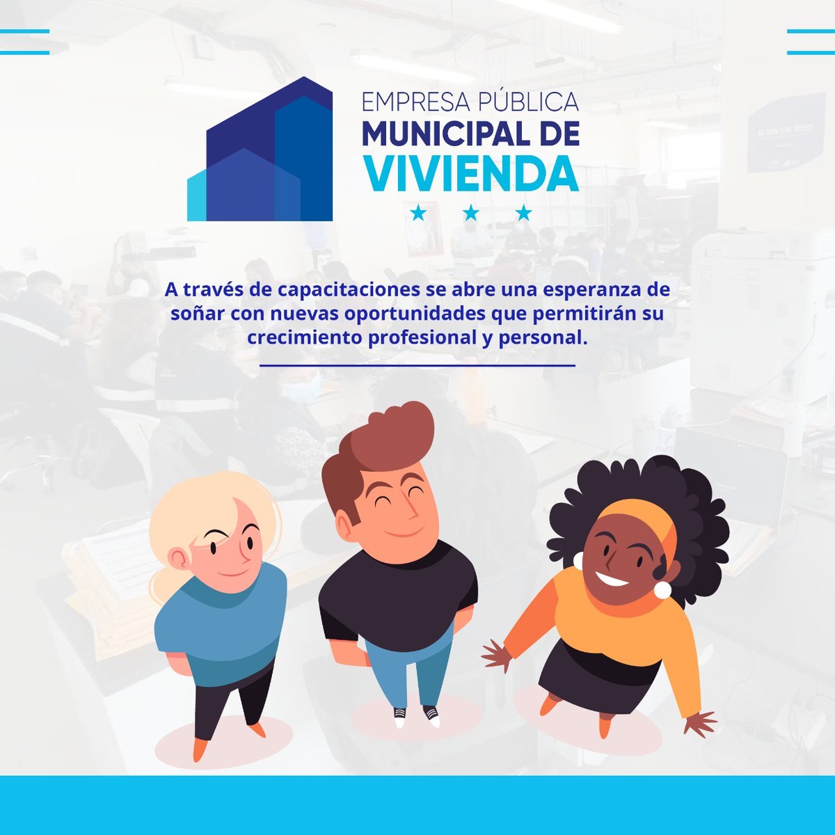 viviendaep's tweet photo. A través de capacitaciones teóricas y prácticas que permitan su crecimiento personal y profesional.

En la actualidad 63 jóvenes son parte de este programa que busca brindarles un nuevo comienzo y mejorar su calidad de vida profesional.
#ViviendaGYE #UnNuevoComienzoGYE https://t.co/wmW01Y1ARg