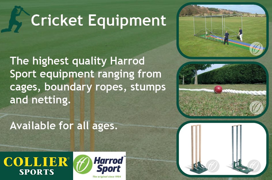 Colliersports's tweet photo. A wide range of Harrod Sport cricket equipment available! 🏏

We stock a range of Harrod Sport cricket equipment, including cages and stumps, perfect for all ages!

Shop online here:
https://t.co/gHECSDRUks
Or call on 01328 700600

#Cricket#HarrodSport https://t.co/nv9kiqkZrN