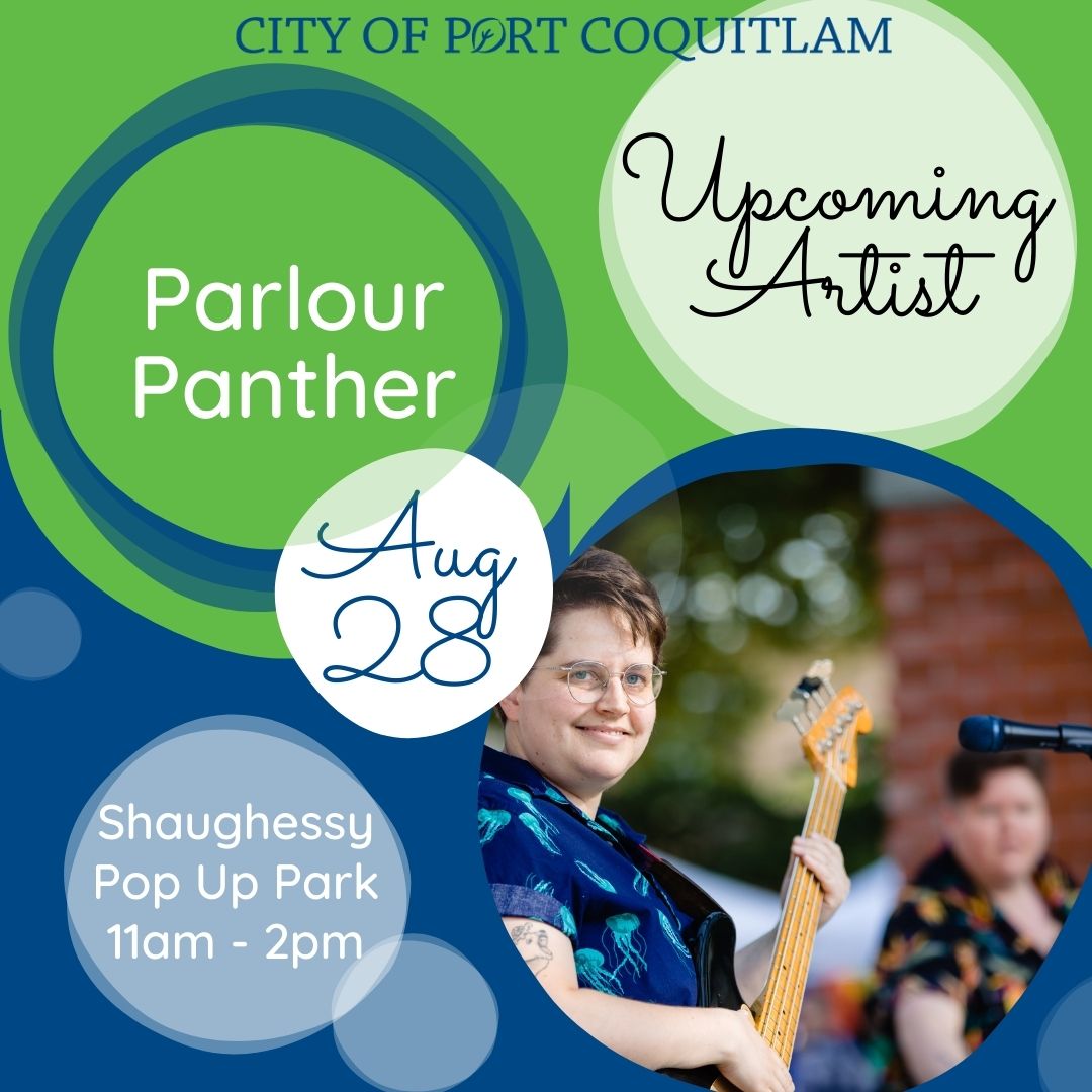City of Port Coquitlam (@cityofpoco) on Twitter photo Upcoming at the Pop-Up Park: the brilliant and gritty <a href="/parlourpanther/">Parlour Panther</a>, bringing us thunderously dark dream pop. ⚡💭🎵
Come join us August 28 at the Pop-Up Park from 11 am - 2 pm.
🗓️ Event is rain 🌧️ or shine ☀️!
For more Info: portcoquitlam.ca/popup #CityofPoCo Upcoming at the Pop-Up Park: the brilliant and gritty <a href="/parlourpanther/">Parlour Panther</a>, bringing us thunderously dark dream pop. ⚡💭🎵
Come join us August 28 at the Pop-Up Park from 11 am - 2 pm.
🗓️ Event is rain 🌧️ or shine ☀️!
For more Info: portcoquitlam.ca/popup #CityofPoCo