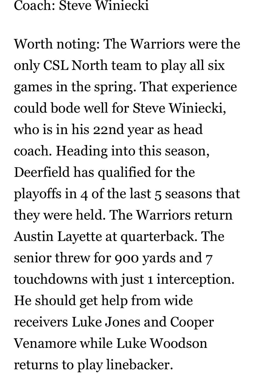 Let’s Go <a href="/Deerfield_FB/">Deerfield Warrior Football</a> <a href="/DeepDishFB/">DEEP DISH FOOTBALL</a> <a href="/EDGYTIM/">Timothy “EDGYTIM” OHalloran</a> @Jamaskane