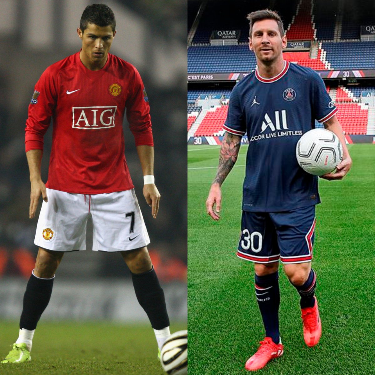 InvictosSomos's tweet photo. ➤ Lionel Messi fichando por el PSG tras 17 años en el primer equipo del FC Barcelona.
➤ Cristiano Ronaldo volviendo al Manchester United luego de 12 años. 

EL MERCADO MÁS LOCO DE LA HISTORIA. https://t.co/ljqDz3AaVR