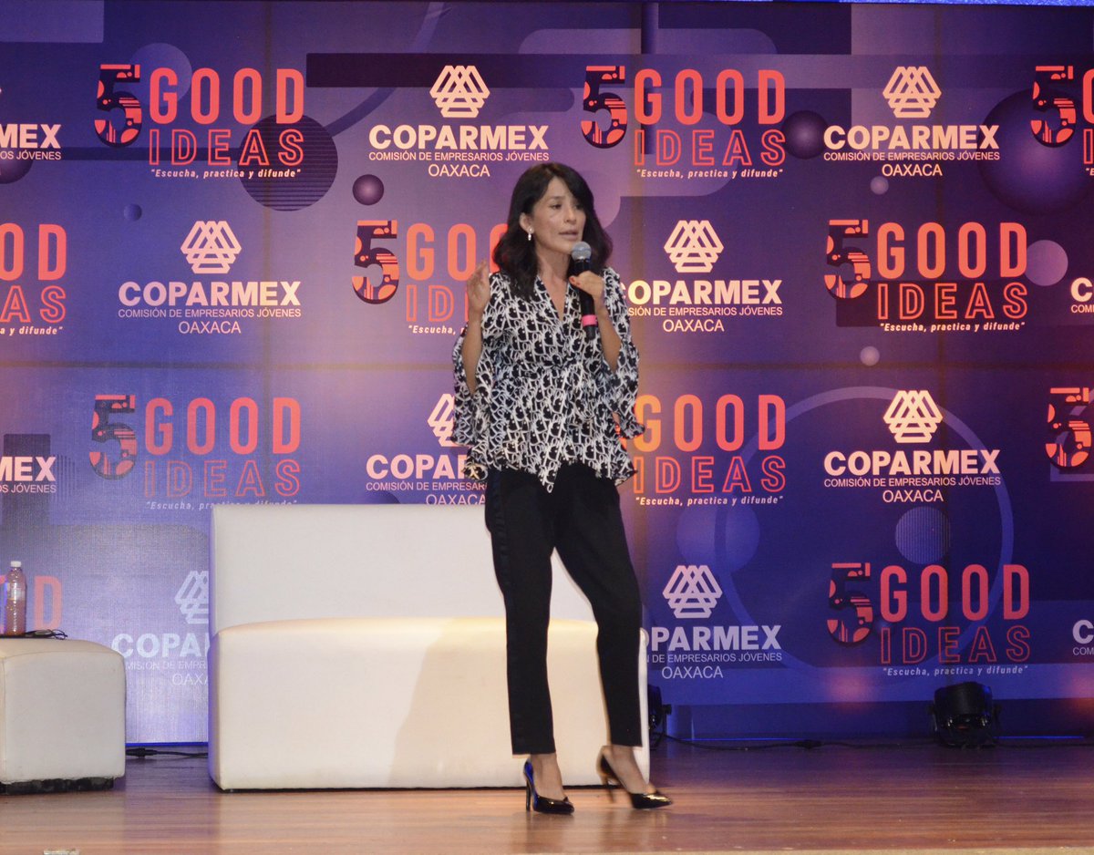 CEJCoparmexOax's tweet photo. Dolores Pérez Islas, imparte la conferencia “Dar el paso: una mujer en el mundo del real estate” en #5GOODIDEAS.
#coparmexoaxaca #serjovencoparmex #empresariojoven #coparmex https://t.co/wHrOx7llae