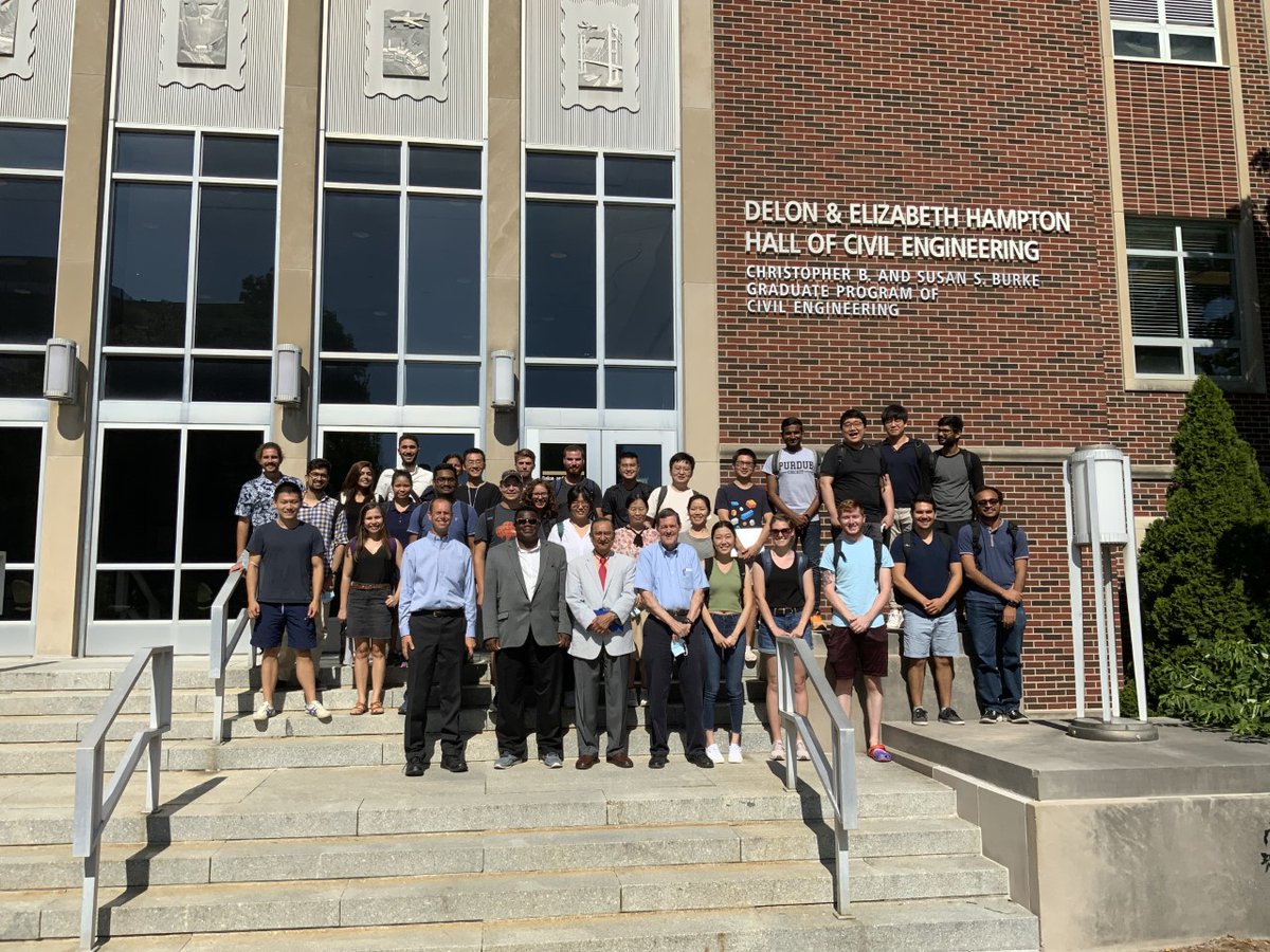PurdueCCE's tweet photo. It's been a wonderful first week of the #Purdue Fall Semester here at the Lyles School of Civil Engineering! Let's continue to keep up the great work, everyone! https://t.co/djMsX6U4lb