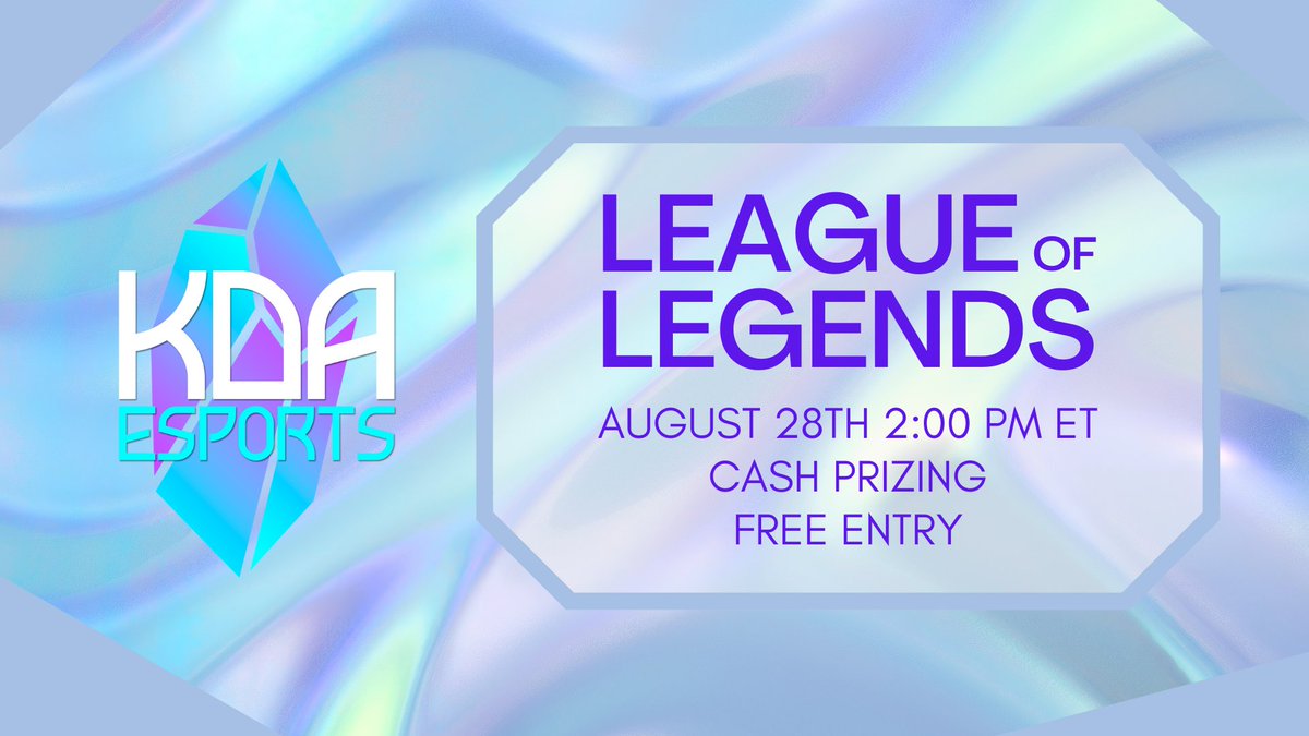 1v1 League of Legends tournament hosted by KDA Esports happening tomorrow (8/28), registration open now!
#gaming #leagueoflegends #lol #league #esports