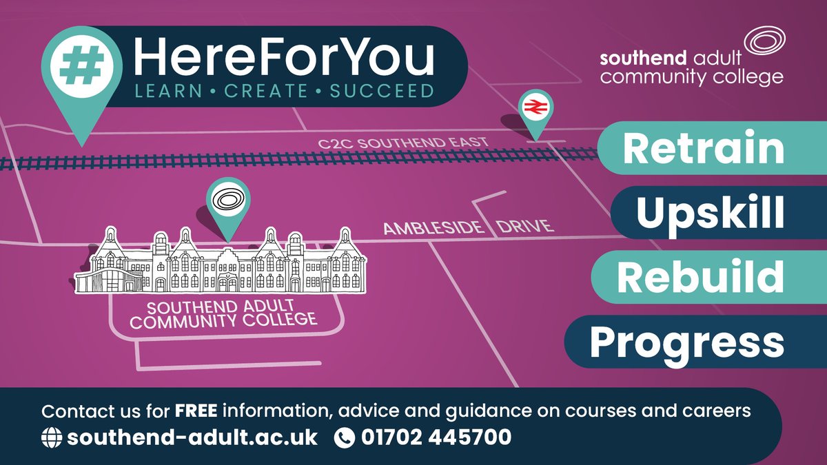 SouthendACC's tweet photo. Start your learning journey with SACC
Browse our college magazine and find out who we are, what we do and how we can support you with your learning journey. Just visit https://t.co/sz99Z734LS  
#HereForYou #TheHomeOfLearning #changestartshere #adulteducation 
@SouthendBC https://t.co/BP0kIT5zWp