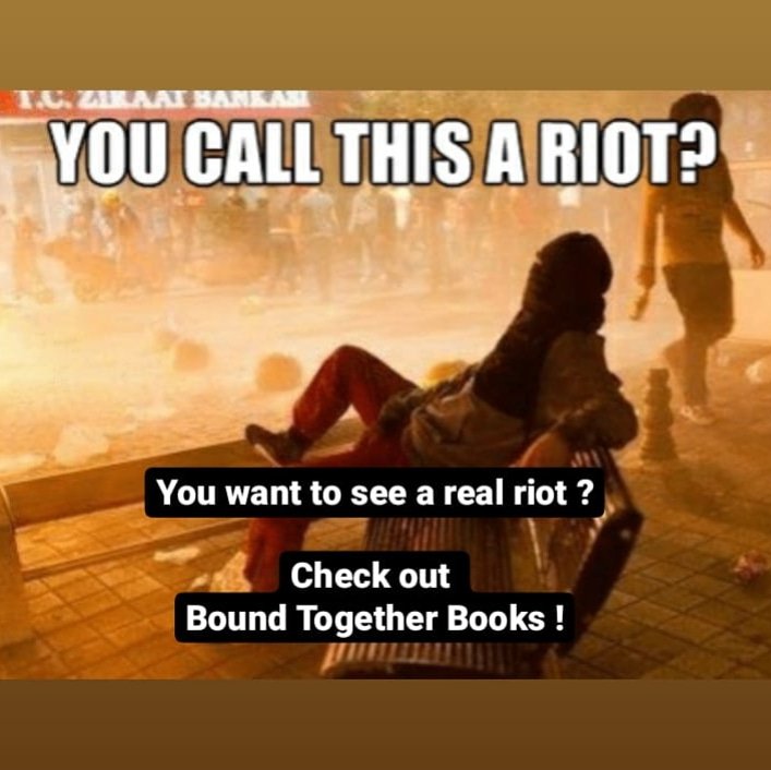 You want to see a real riot ?

Check out Bound Together Books !

#boundtogetherbooks 
#sanfrancisco
#bayarea #books 
#bookstore / #riot
#radical #autonomous #space
#haightashbury #haightstreet
#zines #magazines #posters 
#shirts #media #memes
#volunteer #anarchist 
#collective