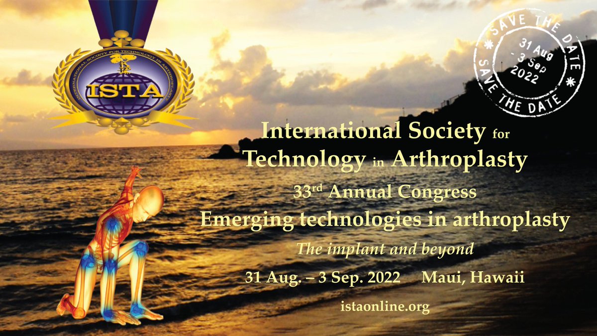 ISTA_meeting's tweet photo. Join us for ISTA's 33rd Annual Congress for an unforgettable experience - envision the future, build new collaborations and reignite your passion for arthroplasty with this scientific and networking experience! https://t.co/Za8R5QPYS7 https://t.co/piRYoQbABp