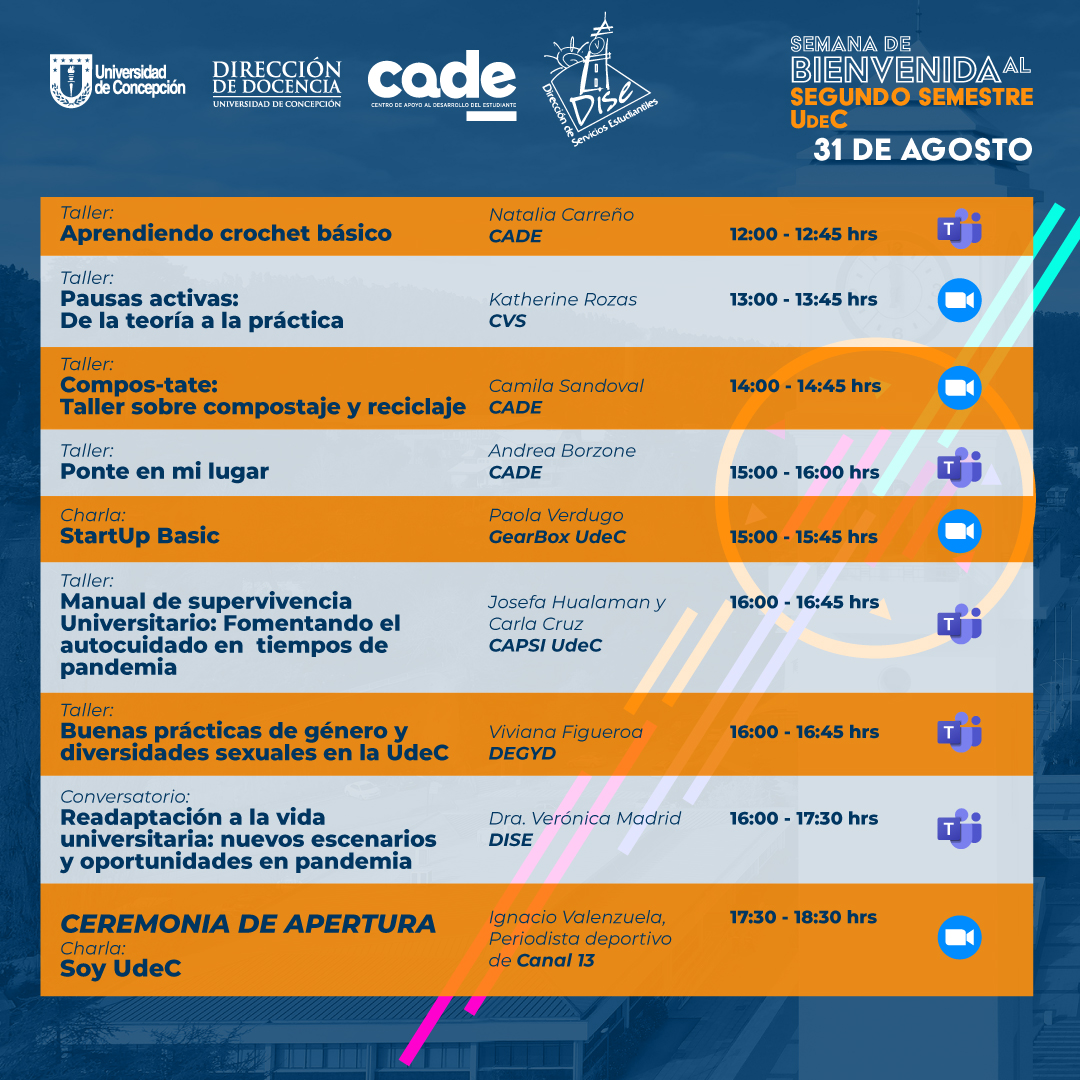 Genero_UdeC's tweet photo. #ComunidadUdeC: Les invitamos a inscribirse al Taller "Buenas prácticas de género y diversidades sexuales en la #UdeC" que impartirá la DEGyD el próximo 📅 31 de agosto a las 16:00 horas.
🔹 Semana de Bienvenida 2do semestre de #CADEUdeC
👉 Inscripción: https://t.co/a4CfiUAK1F https://t.co/SaTTyJ1DOc