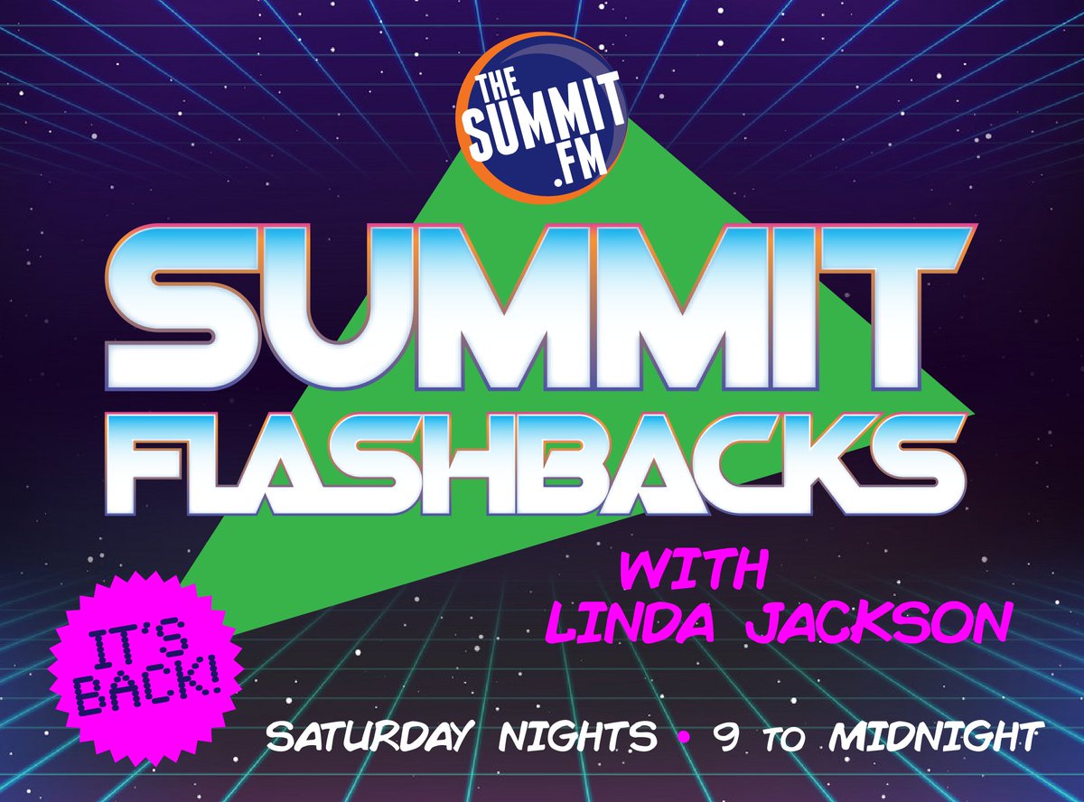 🚨 IT'S BACK! 🚨 Get your boombox ready! Summit Flashbacks will spin all your favorite 80's alternative classics every Saturday from 9PM to Midnight with host Linda Jackson! Like, totally rad! 
#summitfm #summitflashbacks