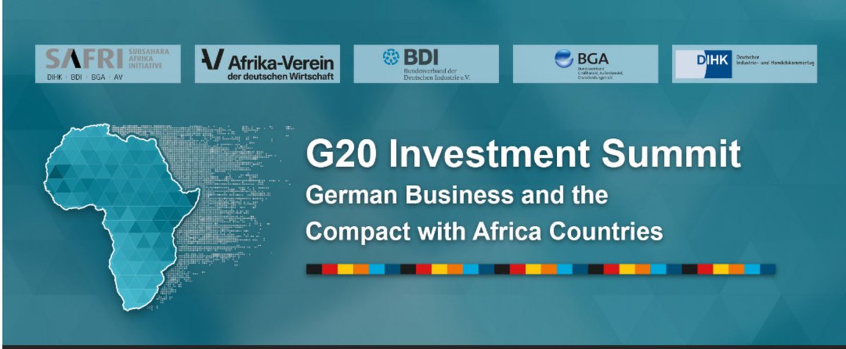 La Embajada 🇬🇶, asiste a la Cumbre de Inversiones del G20 2021, en Berlín, Compacto con Africa, con el patrocinio de la Canciller 🇩🇪Angela Merkel. Después de los eventos  en 2018 y 2019, esta 3a Cumbre, se ha centrado  en la futura cooperación empresarial Germano-africana,