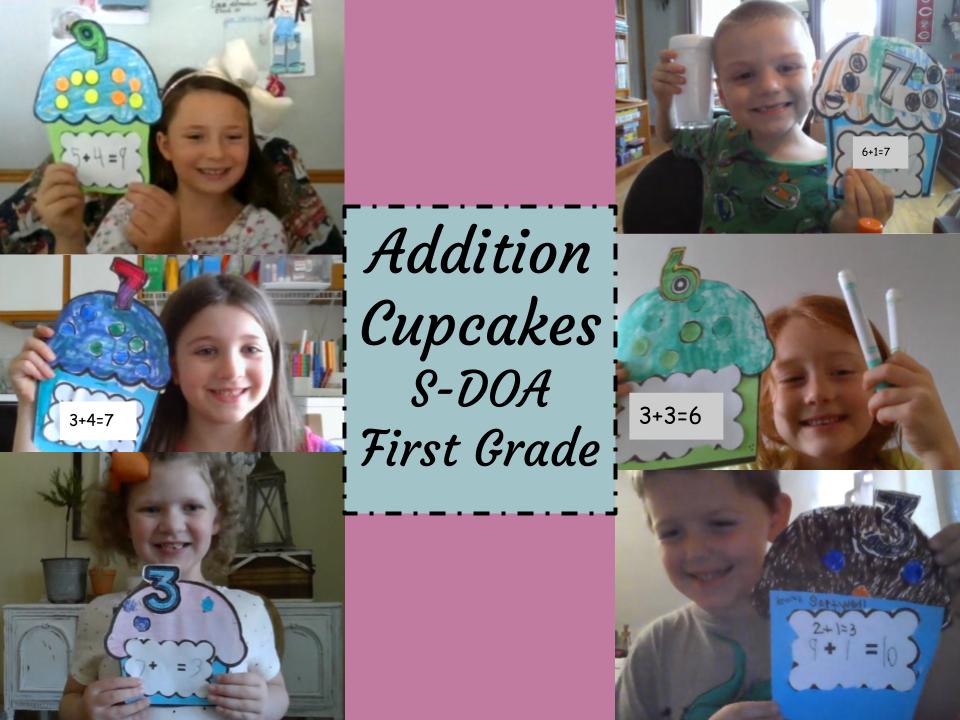 After taking our first Math test today, we enjoyed doing a little addition craft.  Check out our cupcakes!  S-DOA First Graders are working hard and learning so much!  #watchsunmandearborn <a href="/SDOnlineAcademy/">Sunman-Dearborn Online Academy</a>