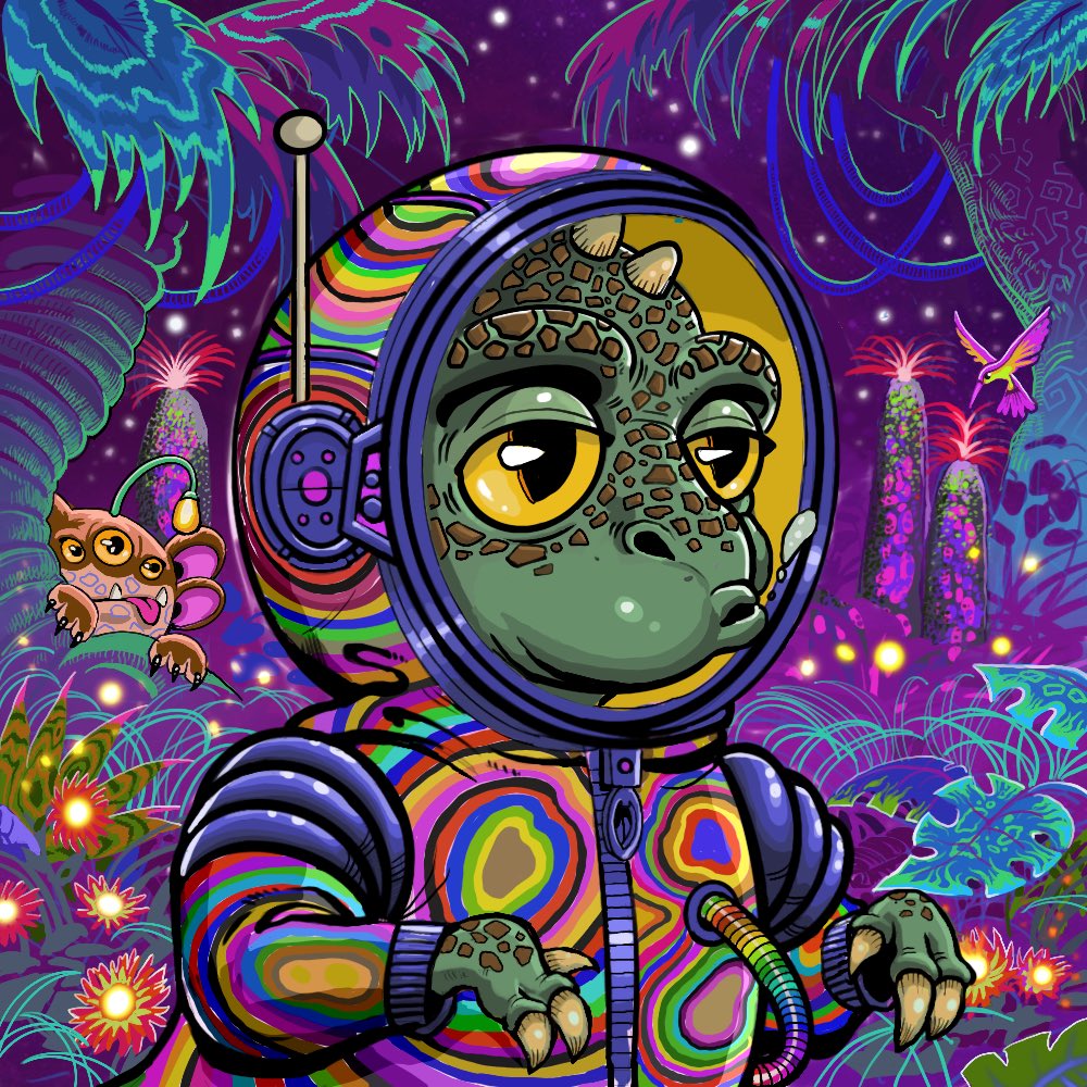 SpacePunksClub's tweet photo. Dino release date coming on 5th September 👀👀👀  #NFT #SpacePunks https://t.co/jaA8Qs6RaW