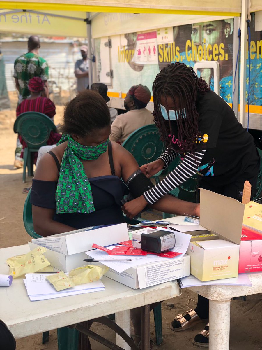 SFHNamibia's tweet photo. On 26-27 August, SFH’s mobile clinic provided its regular package of health services including #SRH #HIV and #COVID19vaccination information to Five Rand and Oshetu informal settlements in Okahandja. Over 200 individuals accessed the van, majority young people. https://t.co/SeNkd0AQhr