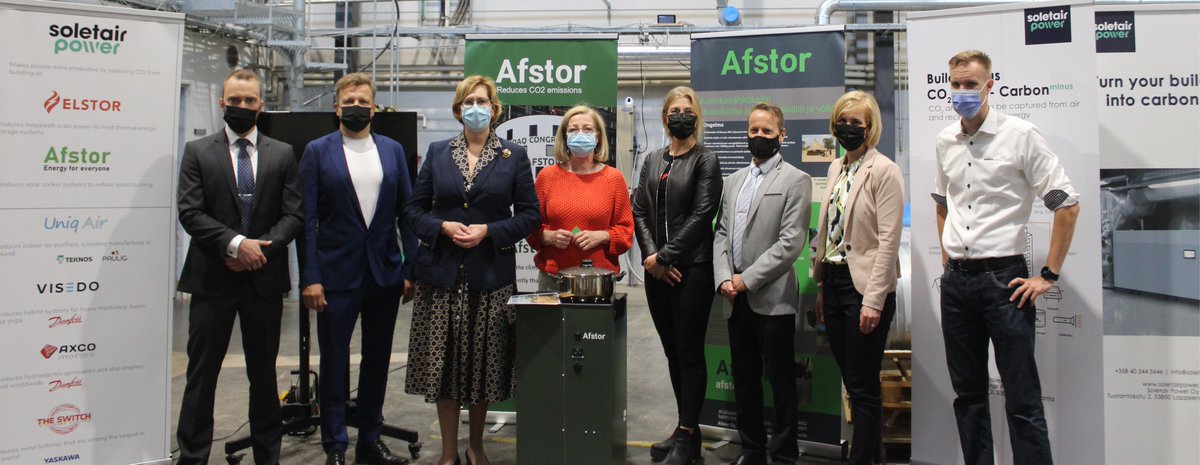 ✨​ We have had the pleasure of welcoming Tuula Haatainen, Minister of Employment, 🇫🇮 Finland, Anneli Kiljunen (MP), Nina Malm (MP), Satu Sikanen (Provincial Director), Tuomo Sallinen (City Secretary) and Markku Heinonen (Development Director)  to @soletairpower today.