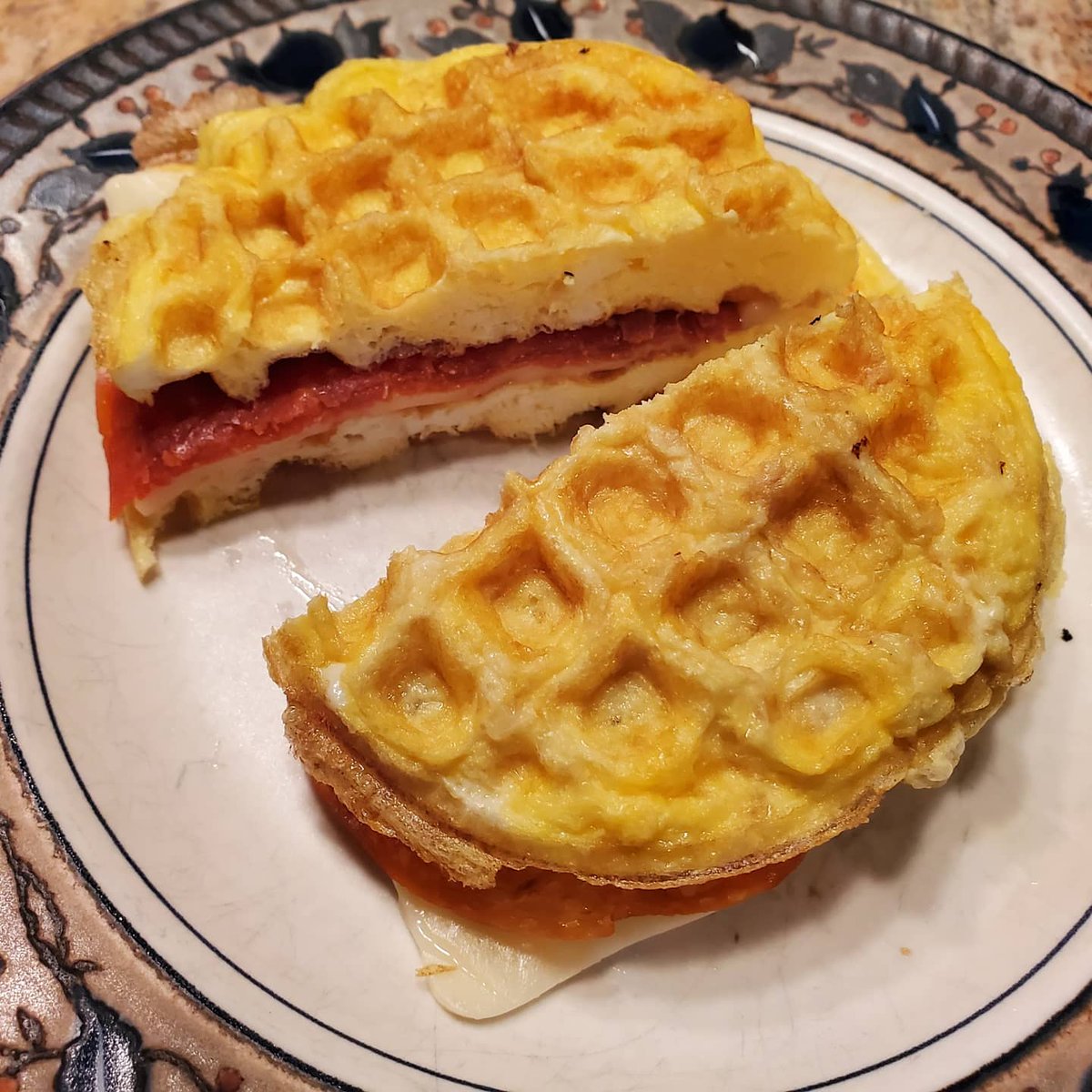 Embracing the #Chaffle trend. So simple, delish. #whydidntIthinkofit