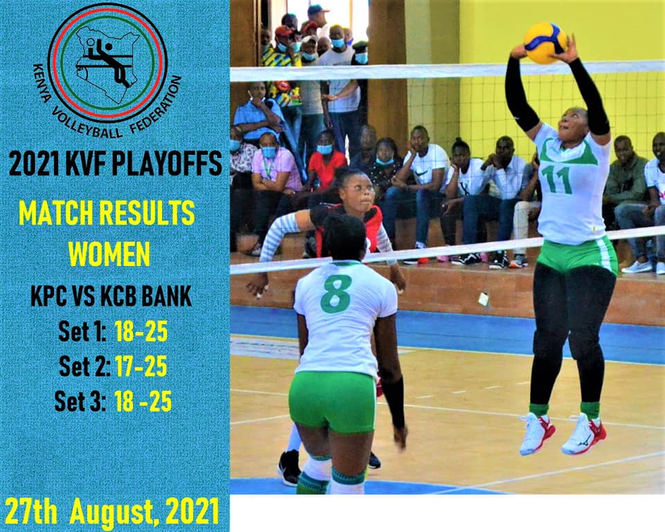 CAVBPress's tweet image. Kenya Women's League 🇰🇪🏐
Playoffs- Day 1 results

Kenya Prisons v DCI 3-2
Kenya Pipeline v KCB 0-3