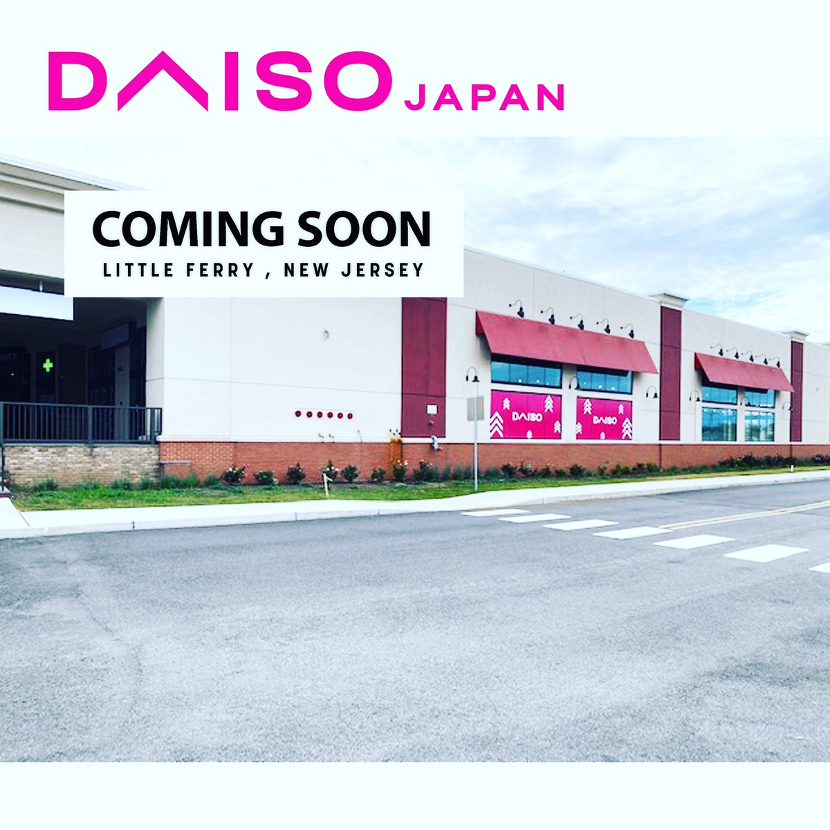 daiso_usa's tweet photo. 😍And Another one! See you soon Litte Ferry!
@daiso_usa
#daiso #daisousa #littleferry #littleferrynj #newjersey #dreamworkswaterpark #eastcoast #eastcoastfeastcoast #comingsoon #thisyear #soon #openingsoon #nj #newjerseylife #comingsoon‼️ #soontoopen #excited #share https://t.co/3NdlYJXKWN
