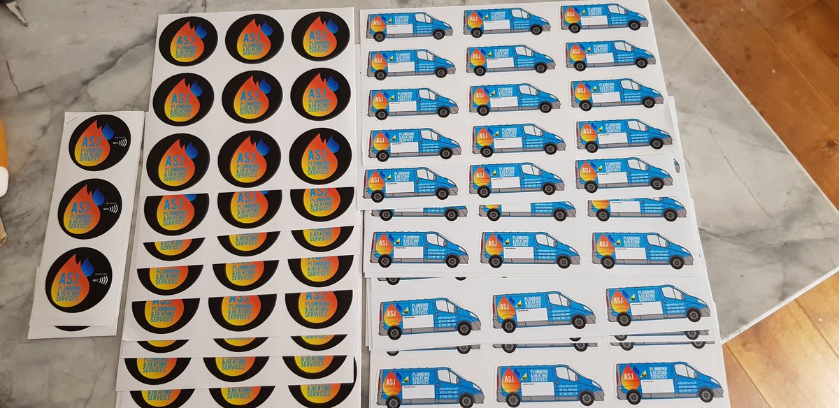 Another batch of Service reminder labels and ASJ stickers from <a href="/TheVinylGuys/">TheVinylGuys.co.uk</a> super fast delivery and top quality 👍🏻