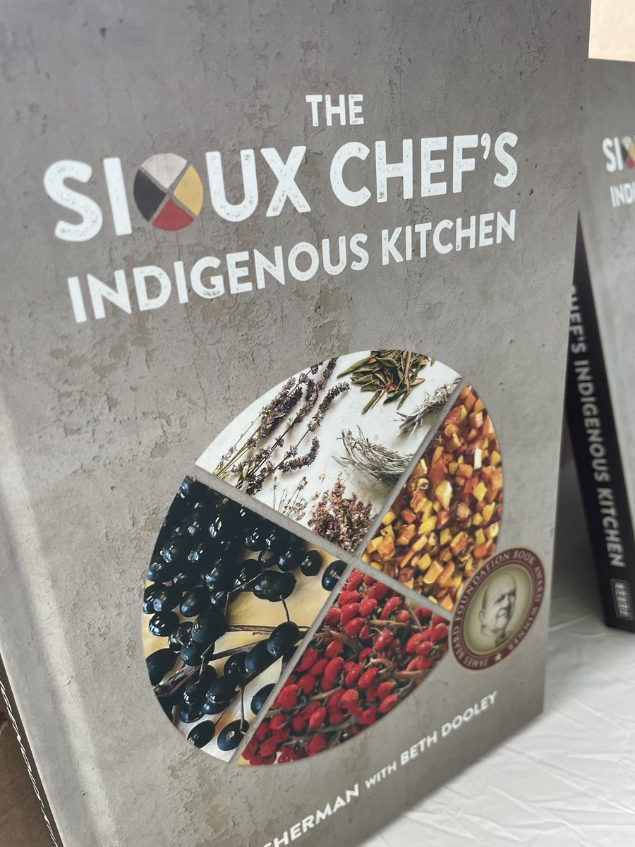 mplsfoundation's tweet photo. Thanks to @the_sioux_chef for a delicious, healthy lunch al fresco at today’s @DreamWildHealth farm tour. #ClimateReAction https://t.co/0ehpaV8XEq