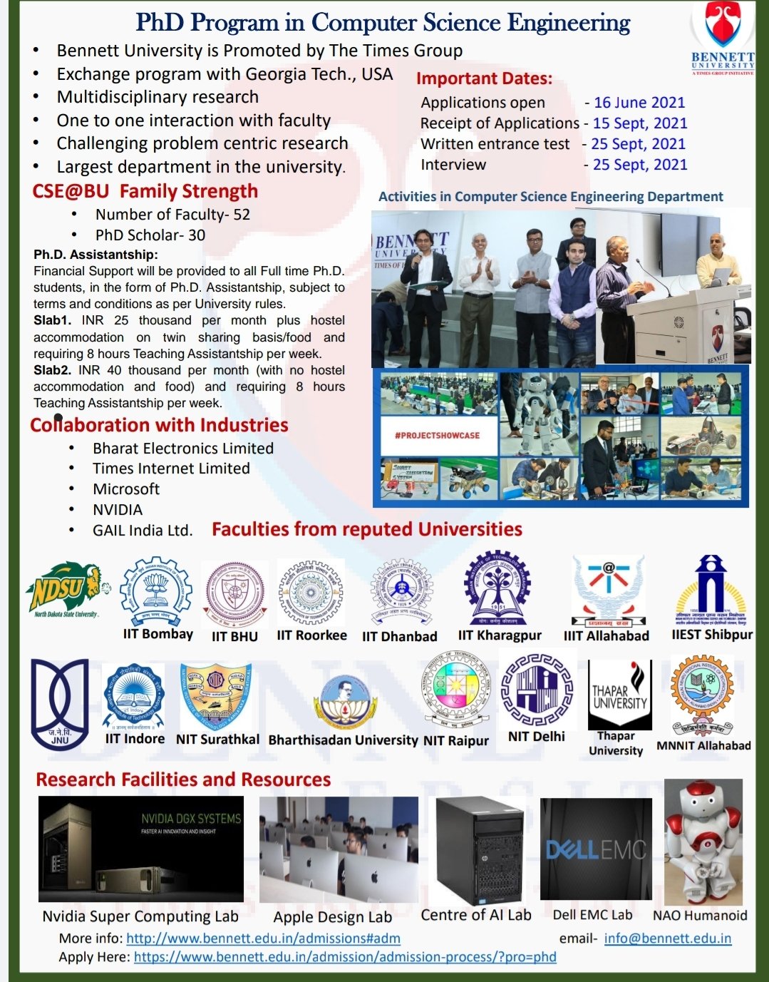 School of CSET Bennett University, India on X: On 27 Feb 2022