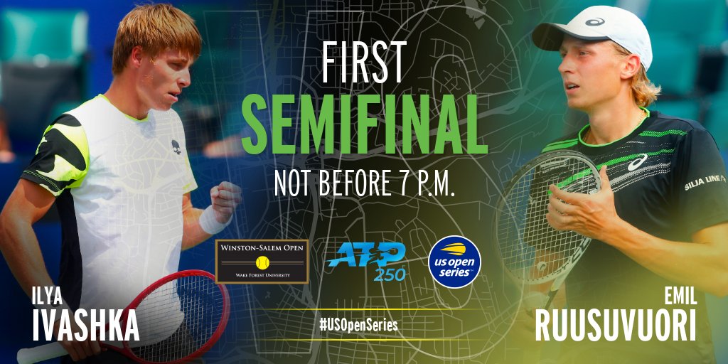 WSOpen's tweet photo. The H2H is tied at 1-1.
Both are having a good hard court summer.
Both are looking for a first-ever ATP final.
Only one will advance.
--
#wsopen  |  #builtforthefans  |  #builtforwinstonsalem https://t.co/AJU6o3HeTO