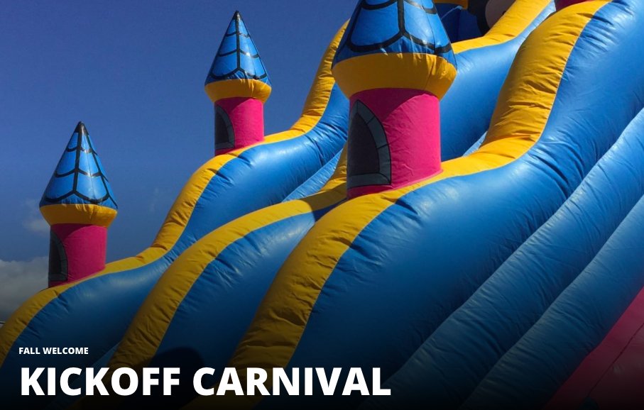 EventsUMass's tweet image. Hey new @UMassAmherst students, welcome to college! Start it off right at TONIGHT'S Kickoff Carnival. Enjoy classic carnival food, an inflatable obstacle course, bowling lanes, and a DJ to supply music all night long. 8-11 on lawn b/w the pond and library umass.edu/events/kickoff…
