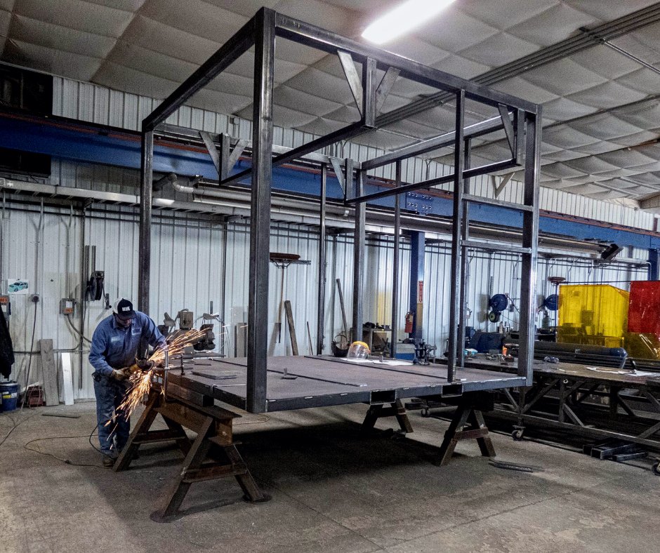 CompaniesNix's tweet photo. Happy Friday! Check out these robot cells we are fabricating for a plastics customer. #metalfabrication

Want to see more of our metal fabrication capabilities?
Learn more here: https://t.co/LpmJdDvrkQ https://t.co/9vusGtHLOF