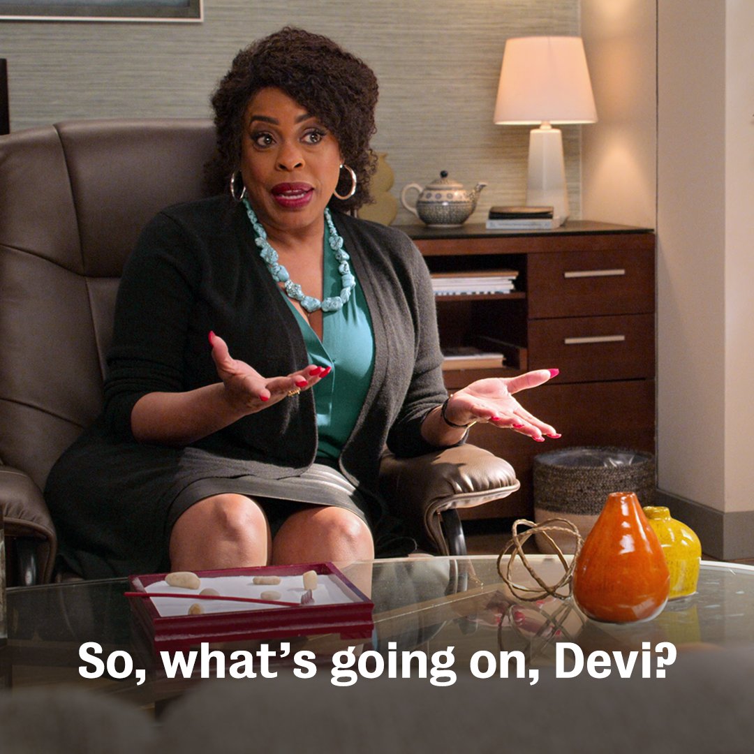 neverhaveiever's tweet photo. you know something's up when devi hasn't insulted u yet https://t.co/lgtVDkyswK