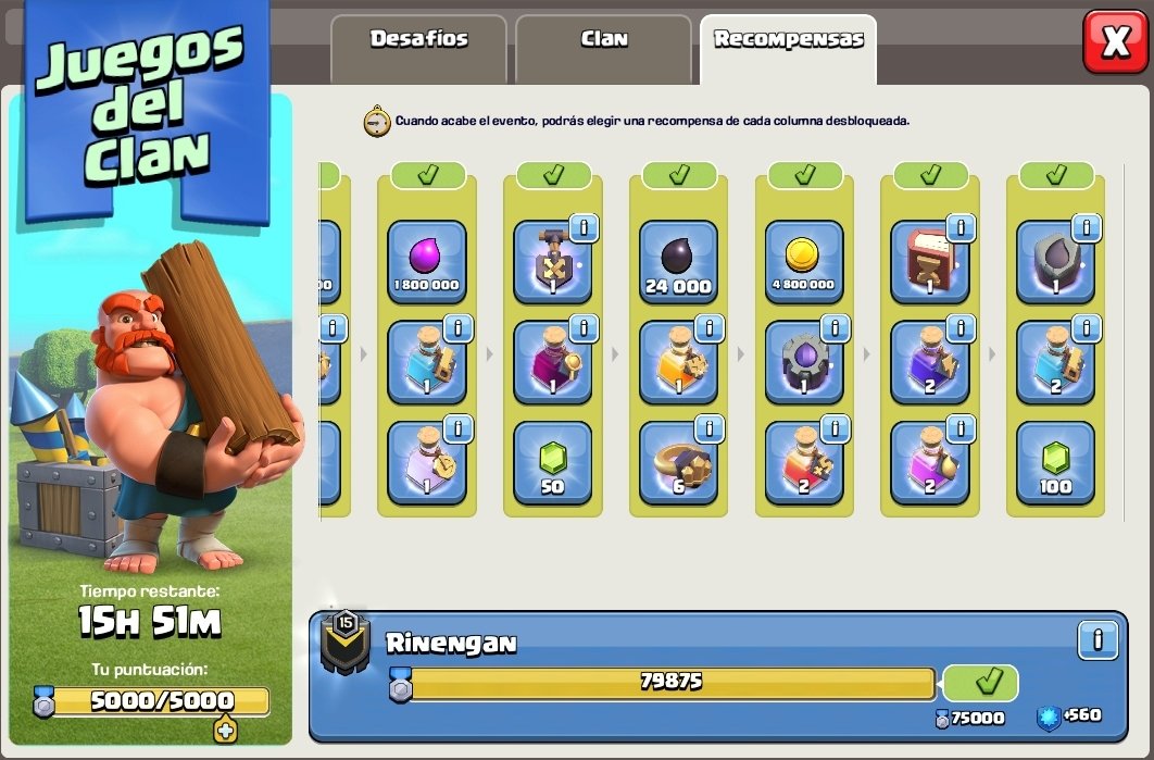 Rinengan13's tweet photo. Los juegos del clan a veces dan flojera de hacerlos, pero el esfuerzo al final vale la pena

Tremendas recompensas traen esta temporada y ya las hemos desbloqueado 😎

#ClashOfClans
#ClanRinegan
#JuegosDelClan https://t.co/TTeqFjvrlt