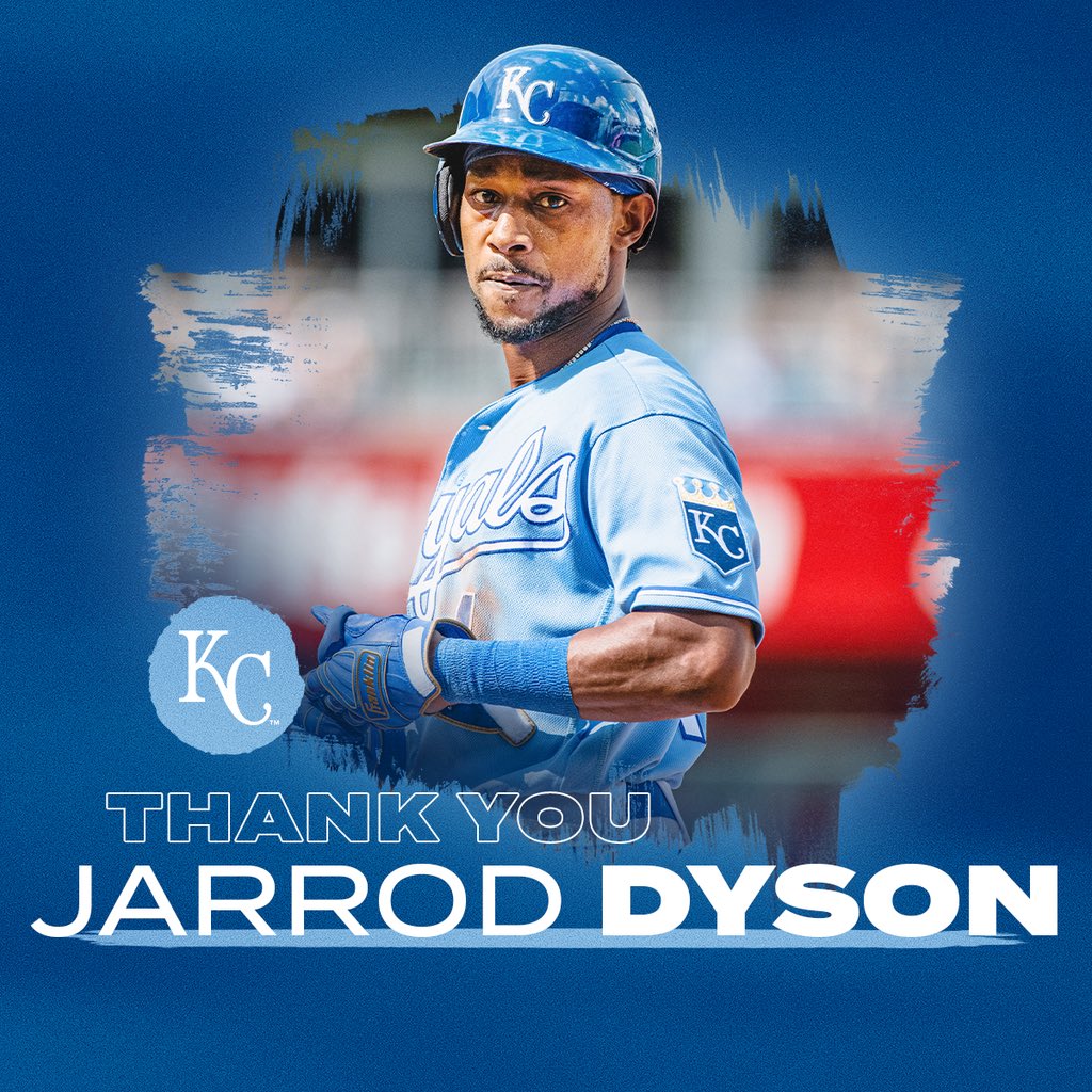 Kansas Royals on Twitter: "OF Jarrod Dyson has been claimed off waivers the Blue Jays. Thank you for everything, @mrzoombiya. https://t.co/mf8hg2xHRI" / Twitter