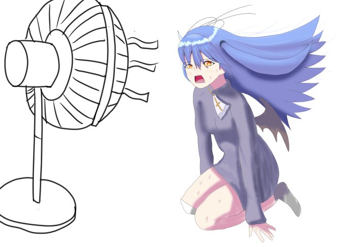 なびく髪のtwitterイラスト検索結果