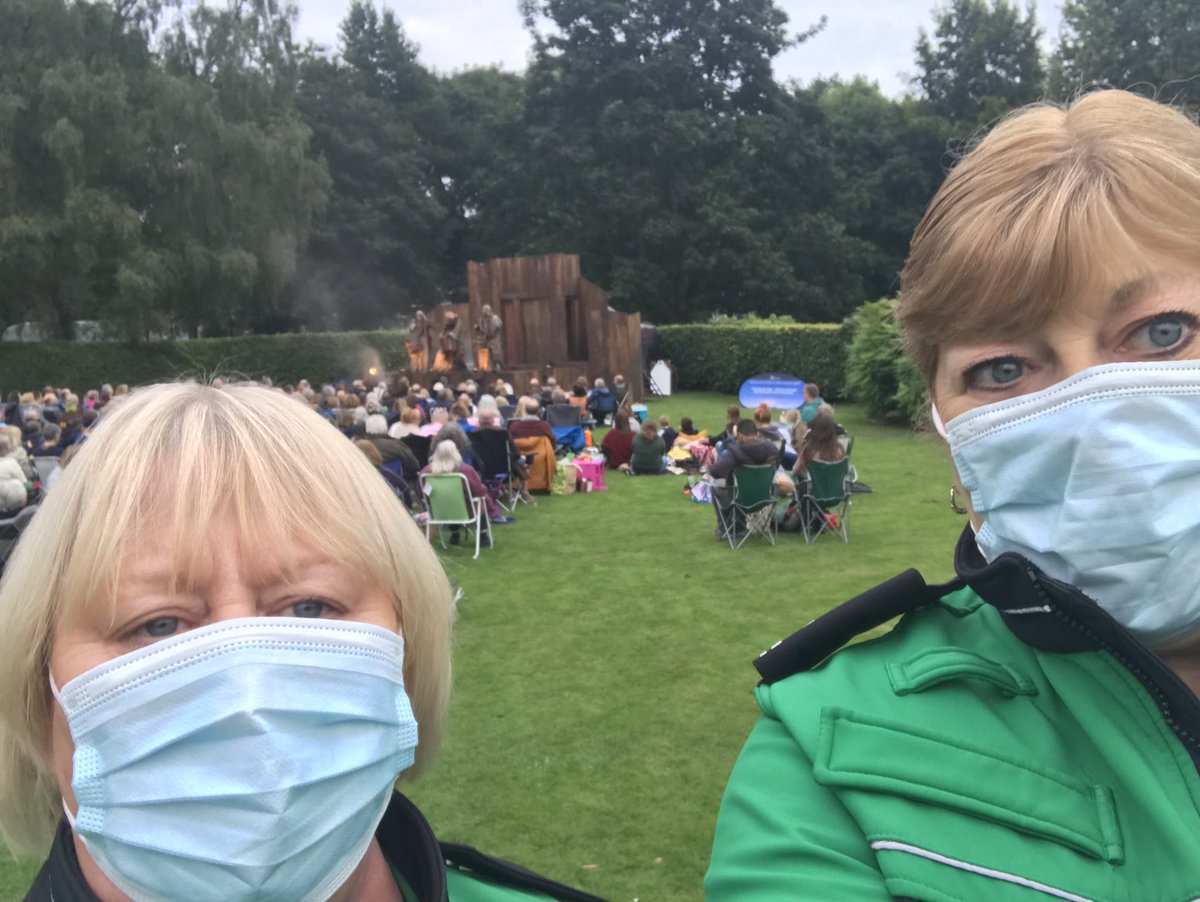 At Bantock Pk with Kate “Macbeth” outside .