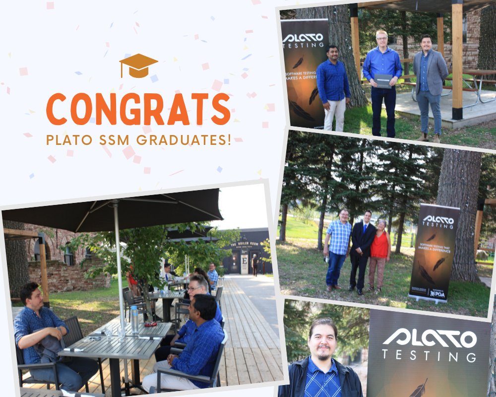 PLATOTesting's tweet photo. Congratulations to all of our Sault Ste. Marie graduates! 🎉 Earlier this week, the SSM office got together to celebrate the students who have worked hard and overcome some unprecedented challenges. Welcome to the team Atticus, Brendon, Zooey, Michael, and Tom! 🎊🥳 https://t.co/61D4qVtgmW