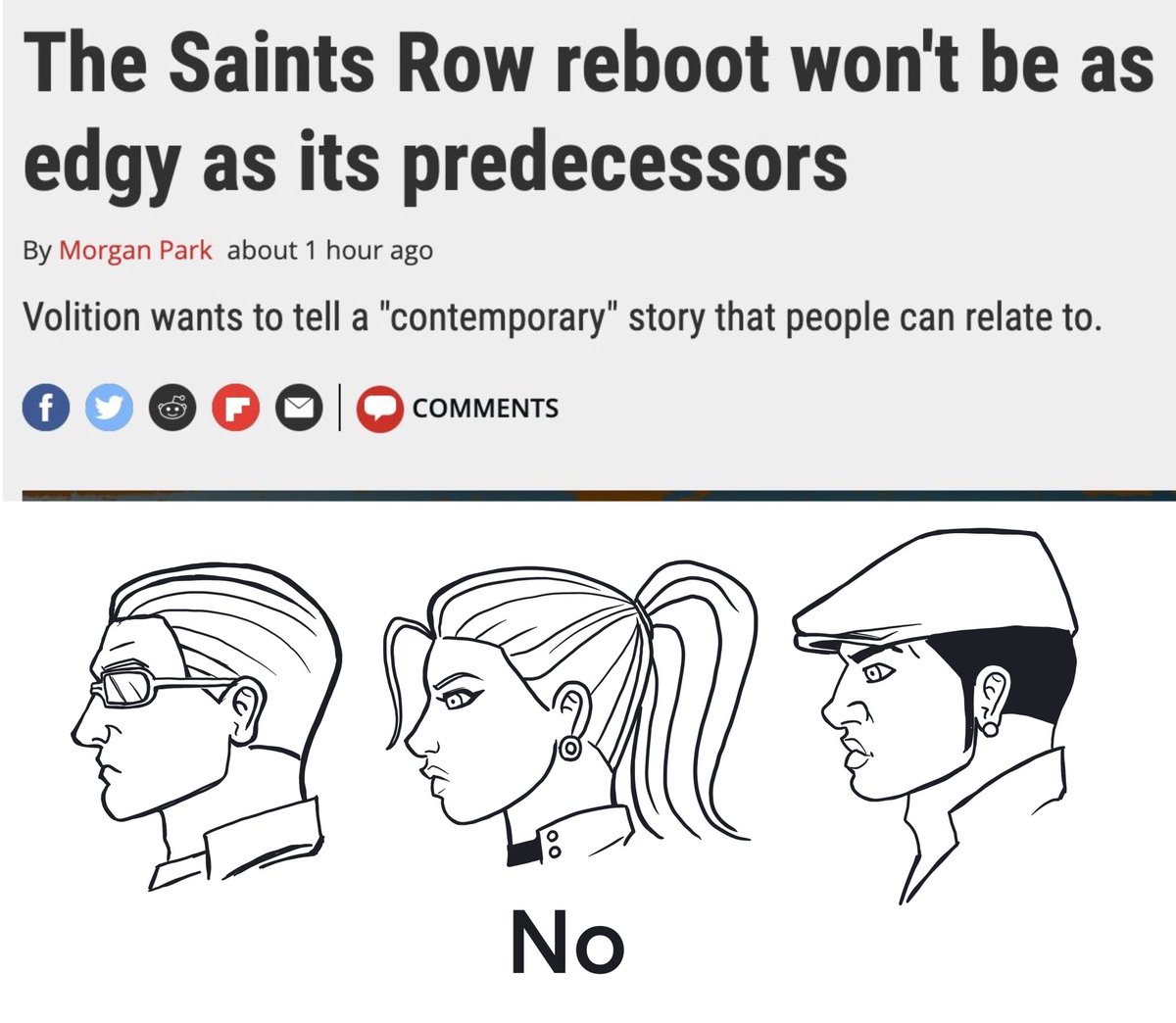 Scribe_Light's tweet photo. Then why bother calling it Saints Row? #SaintsRowReboot https://t.co/cX5D3Caf41
