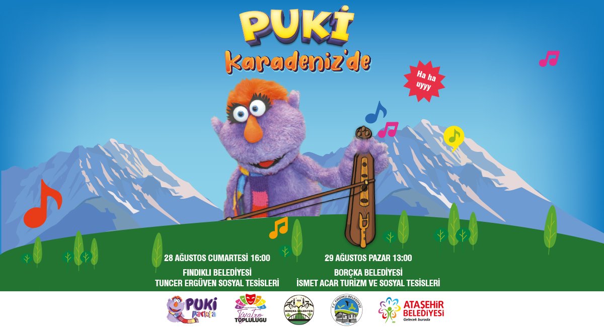 atasehirbld's tweet photo. .@pukiparkta der ki:

"Hazır mı Fındıklı, Borçka
Heyecan sardı beni
Yola çıktım geliyorum
Adıma derler Puki" ☺️

Sevimli Pukimiz Karadeniz turuna çıkıyor. 

 @findiklibel @Borckabel https://t.co/VGEffMvpvy