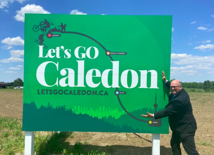 CaledonStation's tweet photo. What will a transit hub mean for Caledon? The benefits go beyond more accessible transportation, Mayor Thompson notes. It will support the growth of 1.4 million residents by 2051, and provide peak service relief to 450,000 people if approved. Full article: https://t.co/qLouJ8NvTe https://t.co/Q6uEVakwcI
