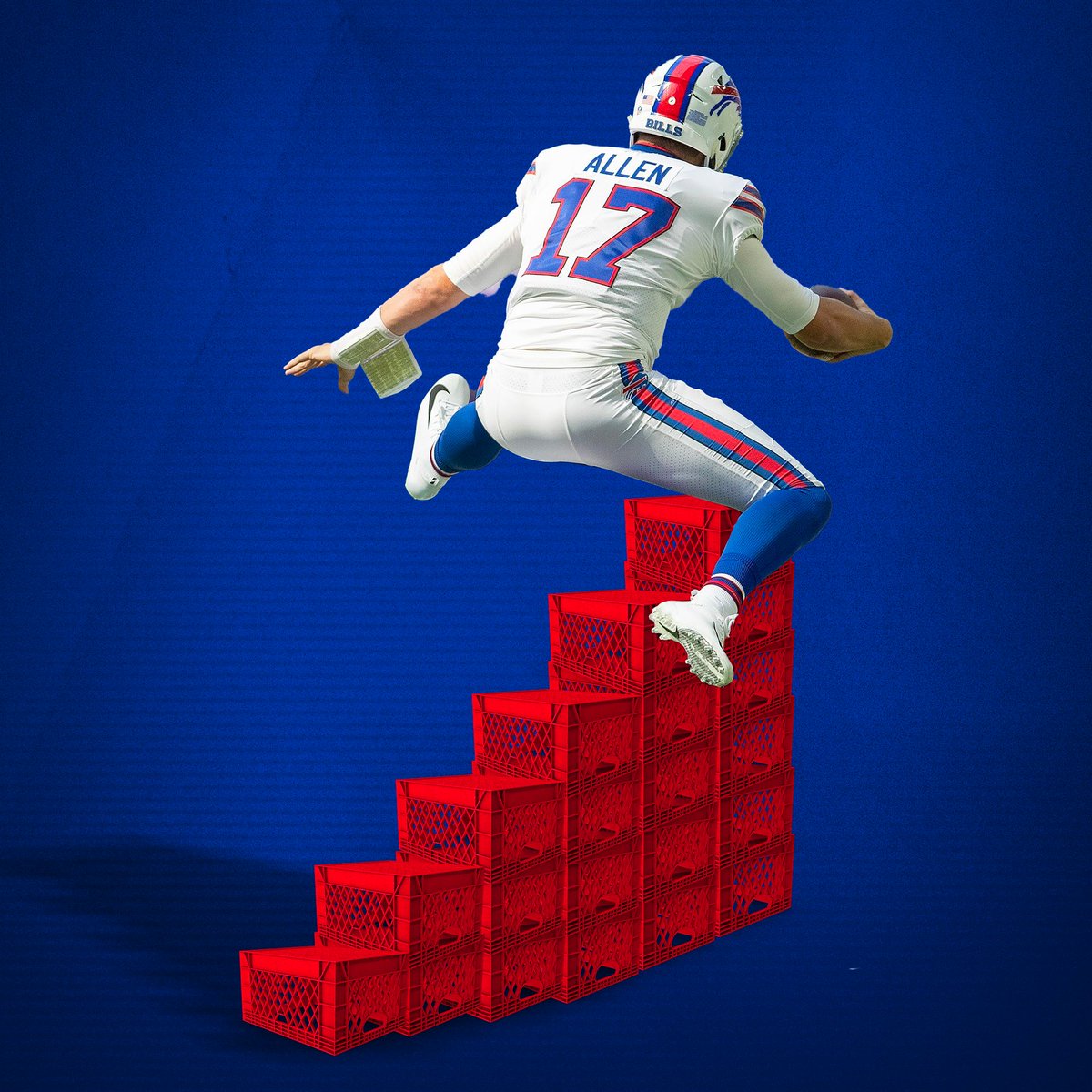 BuffaloBills's tweet photo. The Milk Crate Challenge cheat code. 😏

#GoBills | #BillsMafia https://t.co/qKkd18uG0P